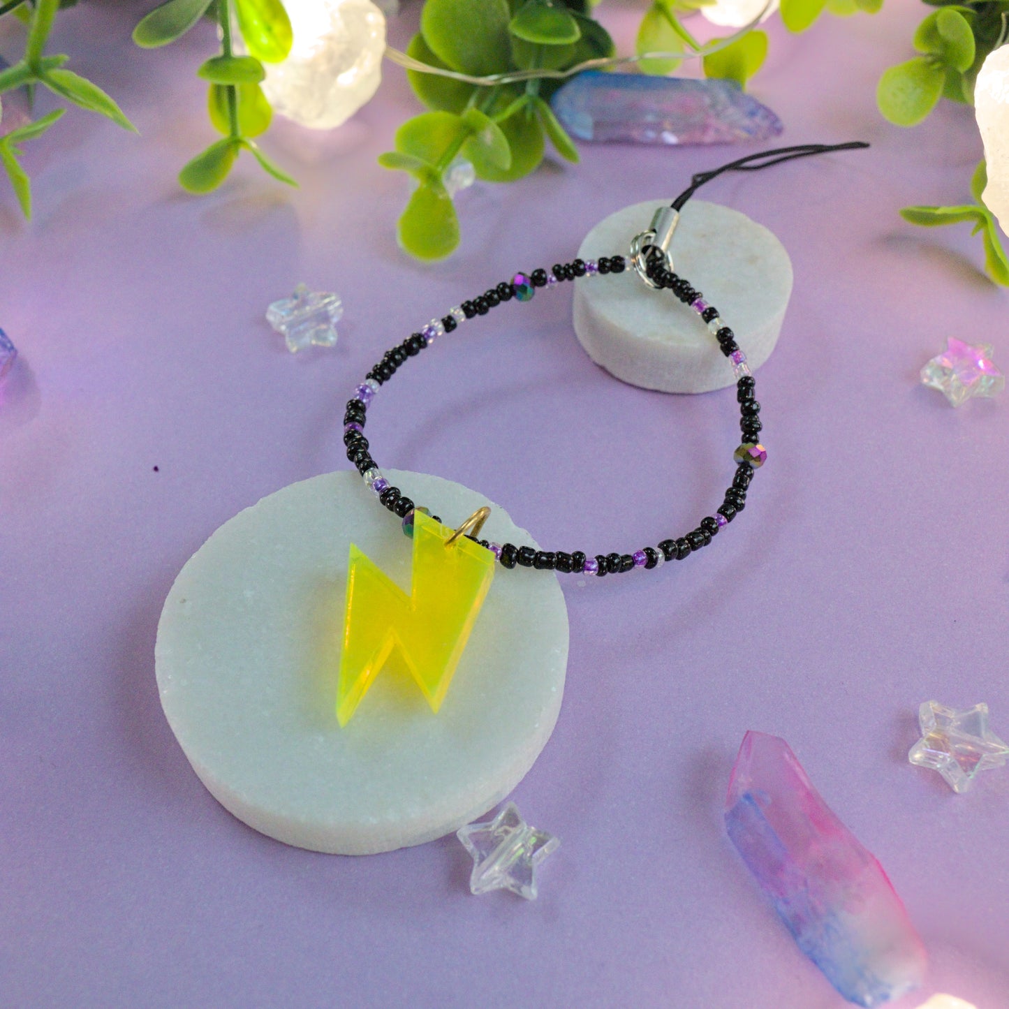 Lightning Bolt Phone Charm