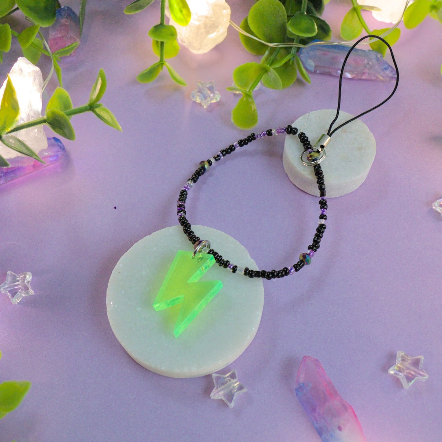 Lightning Bolt Phone Charm