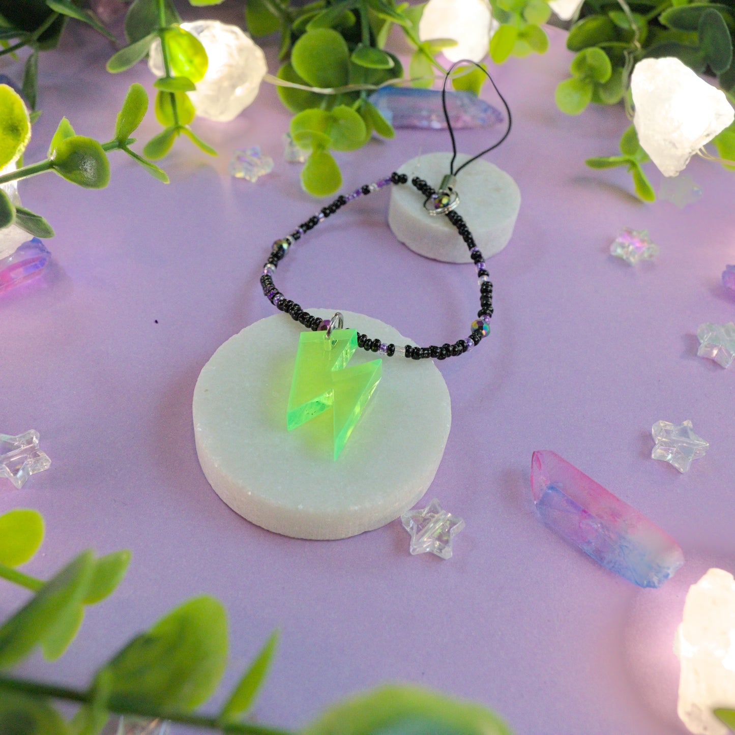 Lightning Bolt Phone Charm